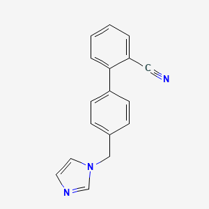 molecular formula C17H13N3 B6142432 4'-[(1H-imidazol-1-yl)methyl]-[1,1'-biphenyl]-2-carbonitrile CAS No. 929973-09-1