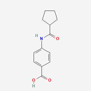 molecular formula C13H15NO3 B6142449 4-cyclopentaneamidobenzoic acid CAS No. 54056-74-5