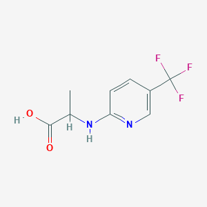 2-((5-(trifluoromethyl)pyridin-2-yl)amino)propanoic acid