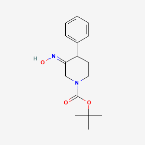 molecular formula C16H22N2O3 B6142468 tert-butyl 3-(hydroxyimino)-4-phenylpiperidine-1-carboxylate CAS No. 929975-24-6