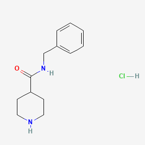 molecular formula C13H19ClN2O B6142482 N-benzylpiperidine-4-carboxamide hydrochloride CAS No. 320420-00-6