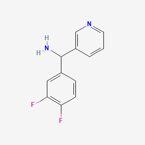 molecular formula C12H10F2N2 B6142489 (3,4-difluorophenyl)(pyridin-3-yl)methanamine CAS No. 939757-76-3