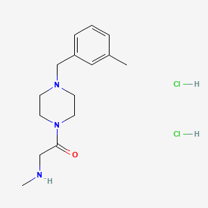 2-(methylamino)-1-{4-[(3-methylphenyl)methyl]piperazin-1-yl}ethan-1-one dihydrochloride
