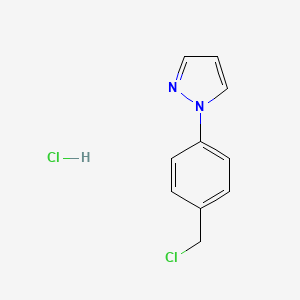 1-[4-(chloromethyl)phenyl]-1H-pyrazole hydrochloride
