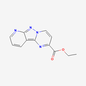 ethyl 3,7,8,10-tetraazatricyclo[7.4.0.0,2,7]trideca-1,3,5,8,10,12-hexaene-4-carboxylate