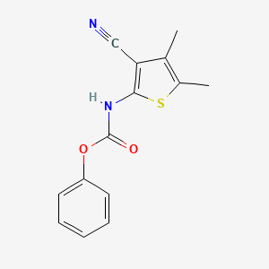 phenyl N-(3-cyano-4,5-dimethylthiophen-2-yl)carbamate