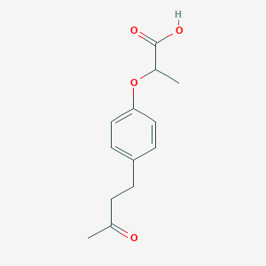 molecular formula C13H16O4 B6142679 2-[4-(3-oxobutyl)phenoxy]propanoic acid CAS No. 926206-54-4
