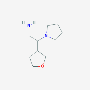2-(oxolan-3-yl)-2-(pyrrolidin-1-yl)ethan-1-amine