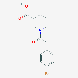 1-[2-(4-bromophenyl)acetyl]piperidine-3-carboxylic acid