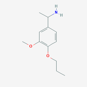 1-(3-methoxy-4-propoxyphenyl)ethan-1-amine