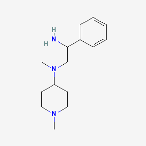 N-(2-amino-2-phenylethyl)-N,1-dimethylpiperidin-4-amine