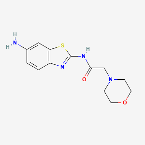 N-(6-amino-1,3-benzothiazol-2-yl)-2-(morpholin-4-yl)acetamide
