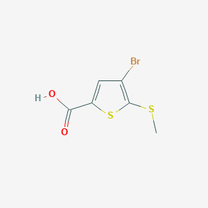 4-bromo-5-(methylsulfanyl)thiophene-2-carboxylic acid