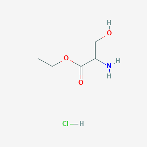 molecular formula C5H12ClNO3 B6142817 盐酸2-氨基-3-羟基丙酸乙酯 CAS No. 3940-27-0