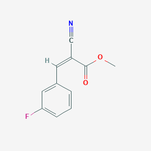 methyl 2-cyano-3-(3-fluorophenyl)prop-2-enoate