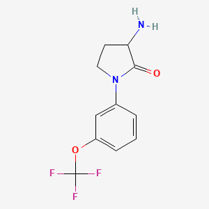3-amino-1-[3-(trifluoromethoxy)phenyl]pyrrolidin-2-one