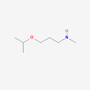 molecular formula C7H17NO B6142837 methyl[3-(propan-2-yloxy)propyl]amine CAS No. 1248257-45-5