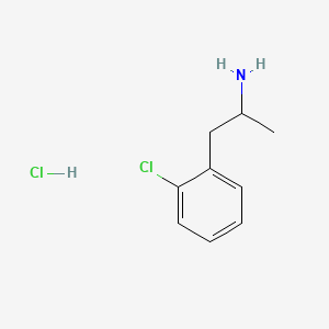 molecular formula C9H13Cl2N B6142843 1-(2-chlorophenyl)propan-2-amine hydrochloride CAS No. 35334-29-3
