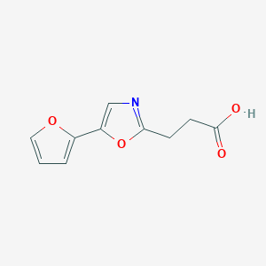 molecular formula C10H9NO4 B6142846 3-[5-(furan-2-yl)-1,3-oxazol-2-yl]propanoic acid CAS No. 1016674-88-6
