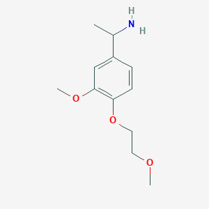 1-[3-methoxy-4-(2-methoxyethoxy)phenyl]ethan-1-amine