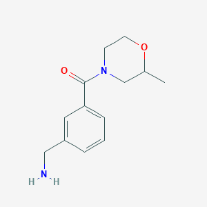 [3-(2-methylmorpholine-4-carbonyl)phenyl]methanamine