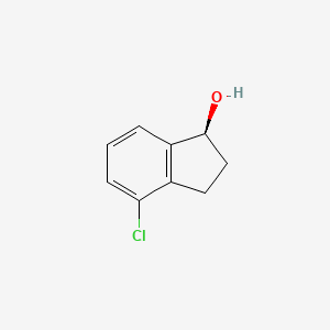 molecular formula C9H9ClO B6142877 (1S)-4-chloro-2,3-dihydro-1H-inden-1-ol CAS No. 1202577-79-4