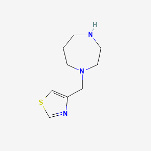 molecular formula C9H15N3S B6142995 1-(1,3-Thiazol-4-ylmethyl)-1,4-diazepane CAS No. 1042777-93-4