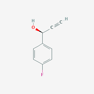 molecular formula C9H7FO B061431 (S)-1-(4-fluorophenyl)prop-2-yn-1-ol CAS No. 179249-16-2