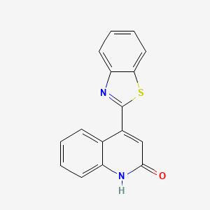 molecular formula C16H10N2OS B6143138 4-(1,3-benzothiazol-2-yl)quinolin-2-ol CAS No. 743444-24-8