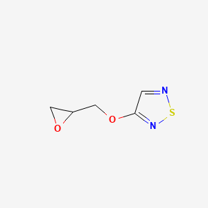 molecular formula C5H6N2O2S B6143365 3-(Oxiran-2-ylmethoxy)-1,2,5-thiadiazole CAS No. 949293-84-9