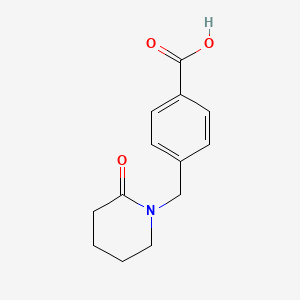 molecular formula C13H15NO3 B6143394 4-[(2-oxopiperidin-1-yl)methyl]benzoic acid CAS No. 21172-65-6