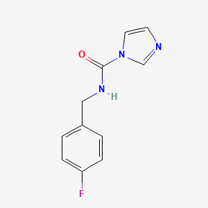 molecular formula C11H10FN3O B6143422 N-[(4-fluorophenyl)methyl]-1H-imidazole-1-carboxamide CAS No. 149047-30-3