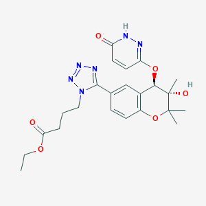 molecular formula C23H28N6O6 B061437 Mazokalim CAS No. 164178-54-5
