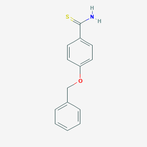molecular formula C14H13NOS B061438 4-Benzyloxy-thiobenzamide CAS No. 161975-22-0