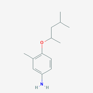 molecular formula C13H21NO B6144131 3-methyl-4-[(4-methylpentan-2-yl)oxy]aniline CAS No. 1094646-62-4