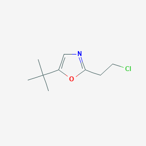 B6144295 5-tert-butyl-2-(2-chloroethyl)-1,3-oxazole CAS No. 1153291-73-6