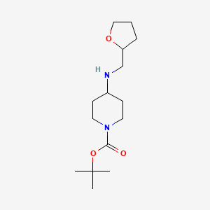 molecular formula C15H28N2O3 B6144308 Tert-butyl 4-[(oxolan-2-ylmethyl)amino]piperidine-1-carboxylate CAS No. 1154102-01-8