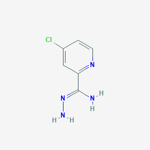 molecular formula C6H7ClN4 B6144411 N-amino-4-chloropyridine-2-carboximidamide CAS No. 1192456-28-2