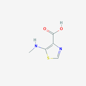 molecular formula C5H6N2O2S B6144424 5-(methylamino)-1,3-thiazole-4-carboxylic acid CAS No. 933751-45-2