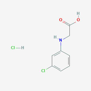 molecular formula C8H9Cl2NO2 B6144516 2-[(3-chlorophenyl)amino]acetic acid hydrochloride CAS No. 1181458-96-7