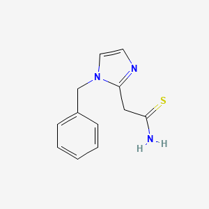molecular formula C12H13N3S B6144524 2-(1-benzyl-1H-imidazol-2-yl)ethanethioamide CAS No. 50288-75-0