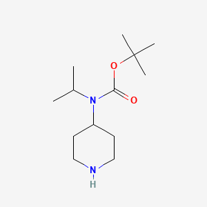 molecular formula C13H26N2O2 B6144647 tert-Butyl isopropyl(piperidin-4-yl)carbamate CAS No. 690998-90-4