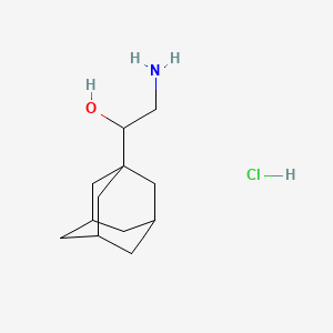 molecular formula C12H22ClNO B6145000 1-(1-Adamantyl)-2-aminoethanol hydrochloride CAS No. 76066-33-6
