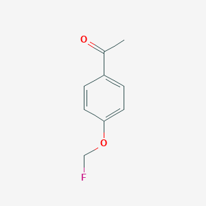 molecular formula C9H9FO2 B061461 1-[4-(Fluoromethoxy)phenyl]ethanone CAS No. 182678-46-2