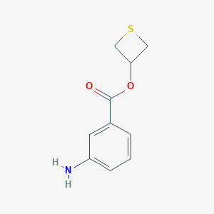 molecular formula C10H11NO2S B061462 Thietan-3-yl 3-aminobenzoate CAS No. 167167-79-5