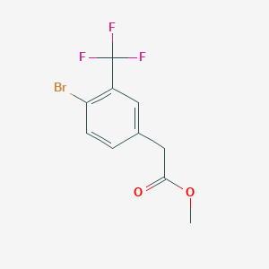 molecular formula C10H8BrF3O2 B6146832 Methyl 4-bromo-3-(trifluoromethyl)phenylacetate CAS No. 1159512-71-6