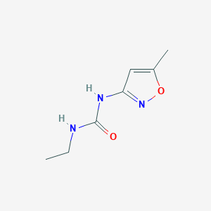 molecular formula C7H11N3O2 B6147548 Urea, N-ethyl-N'-(5-methyl-3-isoxazolyl)- CAS No. 55807-55-1