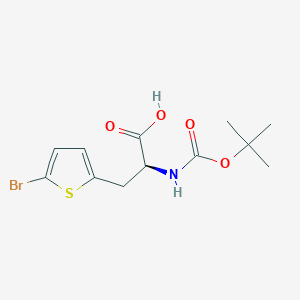 (S)-3-(5-Bromothiophen-2-yl)-2-((tert-butoxycarbonyl)amino)propanoic acid