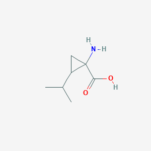 Cyclopropanecarboxylic acid, 1-amino-2-(1-methylethyl)-(9CI)