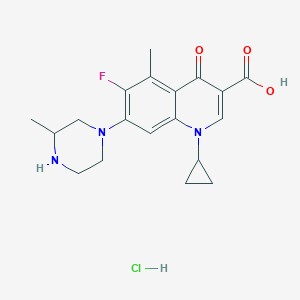 molecular formula C19H23ClFN3O3 B061497 Grepafloxacin hydrochloride CAS No. 173689-78-6